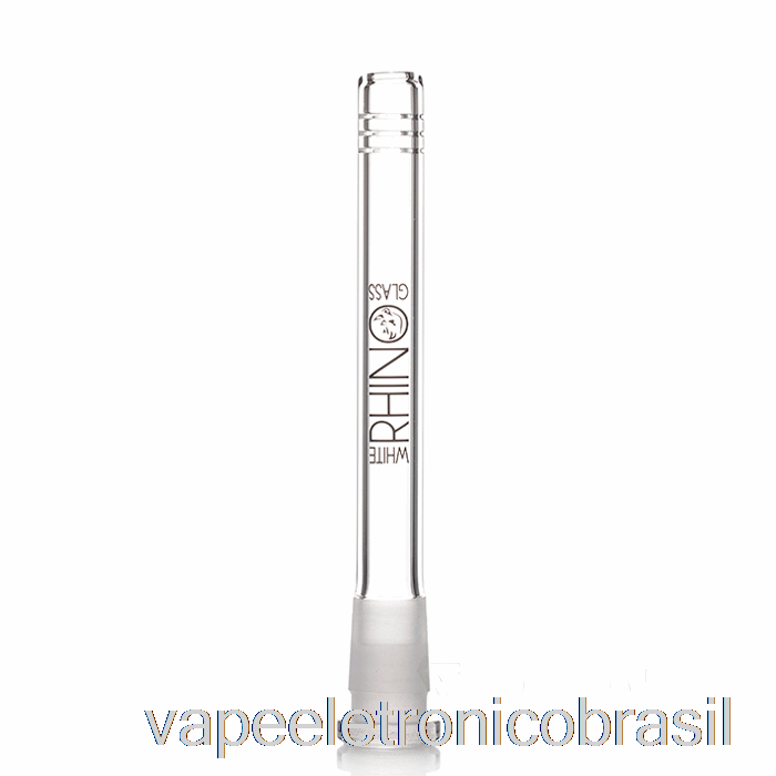 Vape Recarregável White Rhino 19/14 Vidro Downstem 5,5 Polegadas